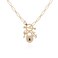 Juicy Couture Silvertone Thick Chain Heart Charm Toggle Necklace For Women