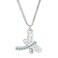 Lifebeats CTR Choose The Right Dragonfly Silver Colored Necklace by Ringmasters