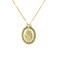1928 Jewelry Women's Gold Tone Large Oval Flower Decal Faux Pearl Pendant Necklace 30 Inches