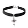 GFLPO Black Velvet Choker Necklace for Women,Gothic Cross Choker Necklace,Black Choker Collar Necklace,Black Cross Pendant Choker Jewelry for Women,Halloween Birthday Party Cosplay