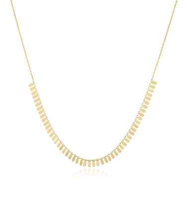 Jewelry Atelier Gold Filled Cleopatra Necklace Collection &ndash; 14K Yellow Gold Filled Half Collar Style Cleopatra Chain Necklace for Women (With Extension/Adjustable Chain)