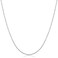 Kooljewelry 10k White Gold Round Cable Chain Necklace (1.4 mm, 18 inch)