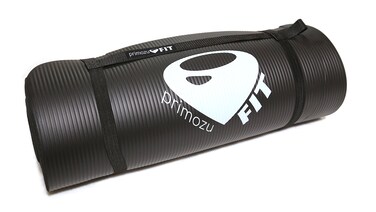 Primozu FIT Ultra-Thick Yoga Mat (BLACK, 5/8")