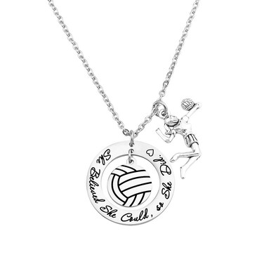 Volleyball Necklace Volleyball Gifts for women Volleyball Players teams Sports Charm necklace