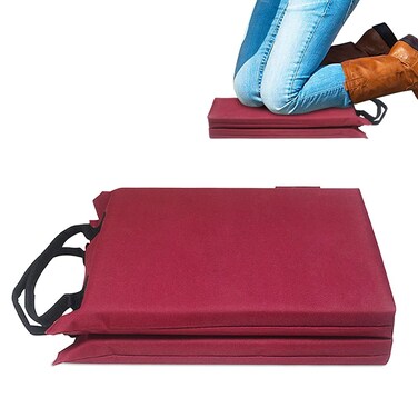 SAILINGFLO Set of 2 Kneeling Pad Knee Mat Gardening Kneeler Garden Sitting Cushion Knees Support Board of Working,Repairing Floor Mat for Prayer,Fitness,Yoga,Gym &amp; Pilates (Wine)