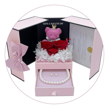 YONGMAN Freshwater Cultured Pearl Necklace Set Includes Stunning Stud Earrings and Luxury Gift Box Jewelry Set for Women