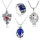 HJYZY 4 pcs Vampire Jewelry Daywalking Katherine Sapphire Elena Gilbert Opening Vervain Locket Bonnie Necklace Daylight Walking Signet Caroline's Ring Jewelry Set Cosplay for Fans