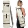 YOGABAY Yoga Mat Bag Carrier &ndash; 30&Prime; x 7&Prime; Travel Bag Fits All Yoga Mats Up To 28&Prime; &ndash; Durable Canvas Yoga Strap for Carrying Mat &ndash; Multiple Pockets and Adjustable Strap Yoga Bag for Mat (Light Beige)