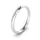 LANDA JEWEL 2mm Heavy Sterling Silver Comfort Fit Polished Womens Wedding Ring Plain Band (8)