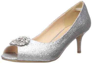 Paradox London Pink Women's Prunella Pump, Silver,7 W US