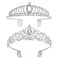 2 Pack Princess Peach Tiana Crown, Fairy Godmother Rapunzel Costume Tiara - Vofler Silver Coronas para 15 A&ntilde;os Headband for Princess Bride Diaries Party Quinceanera Prom Wedding Birthday Girls Women