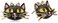Betsey Johnson Cat Stud Earrings Pink Stud Earrings