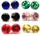 14K Gold Plated Birthstone Stud Earrings Stainless Steel CZ Stud Earrings for Women, Coloful Round Cubic Zirconia Stud Earrings, CZ Earrings Set 6mm