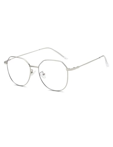 Sirain Blue Light Blocking Round Frame Retro Glasses Stylish lightweight Anti Blue Ray Computer Game Eyeglasses(non prescription) (Silver-2)
