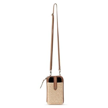 The Sak Silverlake N/S Smartphone Crossbody, Bamboo Static