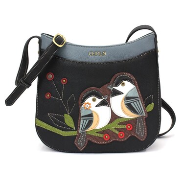 CHALA Chickadee Vegan Leather Crescent Crossbody Bag
