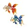 Acxico 2Pcs Color Goldfish Brooch Women Student Party Cute Animal Fish Brooches Jewelry Accessories Holiday Gift, Yellow , Blue