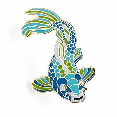 Pinsanity Koi Fish Enamel Lapel Pin