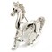Silver Plated Galloping Horse Brooch