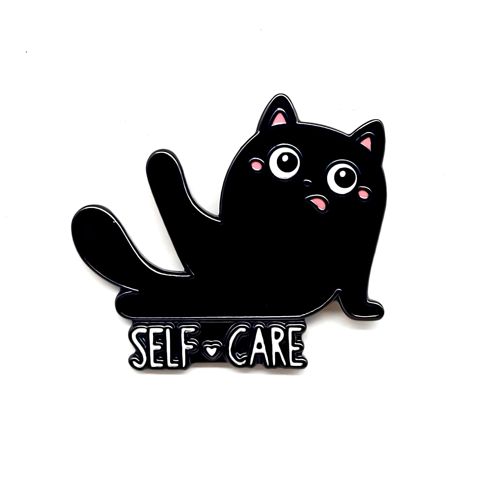 Buy Cute Little Black Cat Pin - Animal World Series - Enamel Lapel Pin ...
