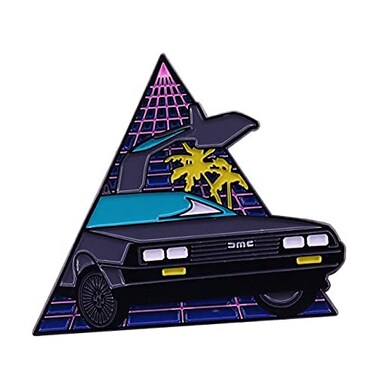 Dmc Delorean Hard Enamel Pin Badge Gamer Retrowave Nerd Gift For Back to the Future fans Man Woman