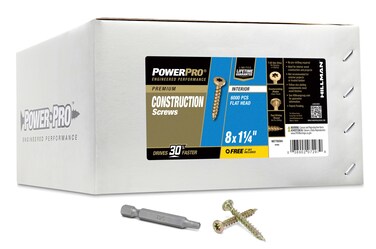 Power Pro Premium Interior Construction Screws (#8 x 1-1/4") - 6000pc