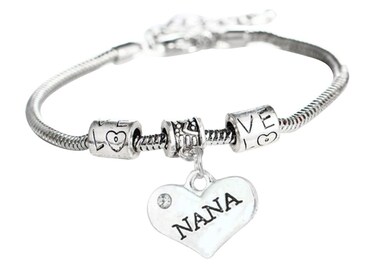 Infinity Collection Nana Bracelet, Nana Love Charm Bracelet - Nana Jewelry- Nana Gift, Best Nana Ever, Birthday Gift for Nana Adjustable Bracelet for Grandma