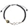 Lightock Black Agate Stone Infinity Charm Beaded Bracelets for Women Bring Wealth Prosperity Crystal Balance Yoga Meditation Braided Lucky Bracelets