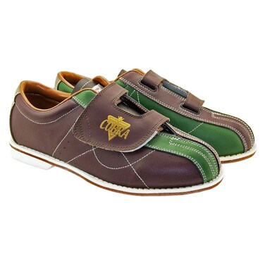 Ladies TCR3V Cobra Rental Bowling ShoesBrown/Green 7