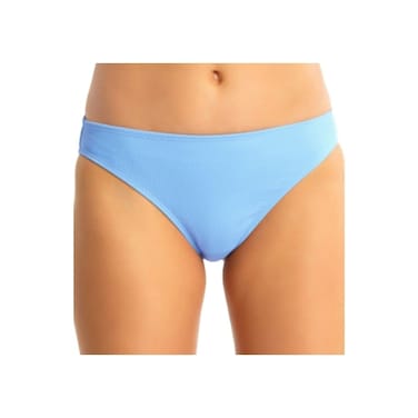 California Waves Juniors' Ribbed Hipster Bikini Bottoms Surf Blue XL