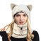 Cute Animal Ski Mask Hood Balaclava Face Warmer with Bear Ears Unisex for Men, Women, and Kids Ideal for Skiing, Snowboarding, Hiking, Climbing, Camping, Fishing, and More Winter Outdoor Activities