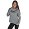 Optimum Nutrition: ON True Strength Sweatshirt, Scrunch Neck Hoodie for Women, Grey, Small