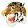 PinMart Colored Mascot Tiger School Sports Enamel Lapel Pin