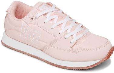 DC Women's Alias Skate Shoe, Pink/White, 6 B M US