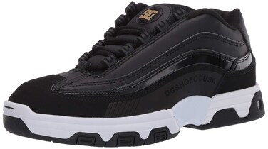 DC Women's Legacy LITE Skate Shoe, Black/Gold, 5 B M US