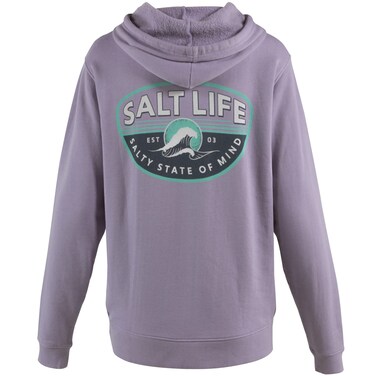 Salt Life Morning Wave Hoodie Long Sleeve Classic Fit, Orchid, Small
