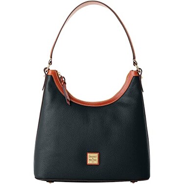 Dooney &amp; Bourke Shoulder Bags, Pebble Grain Leather Hobo Purses for Women - Black