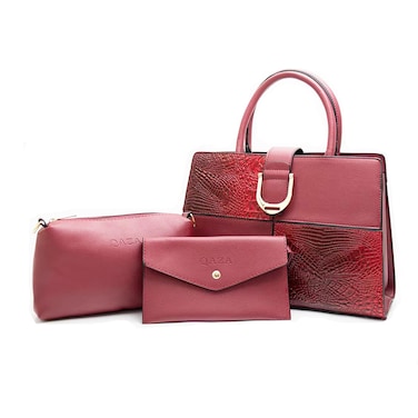 AFPFA Women Fashion Shoulder Handbags Wallet Tote Bag Top Handle Satchel Hobo with Zipper Closure Set 3 Pcs