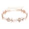 Ammei Headpiece Rose Gold Luxury Bridal Headbands With Genuine Freshwater Pearls Hair Vines Wedding Headpieces For Bride Bridesmaids Prom Hair Accessories With Ivory Ribbons