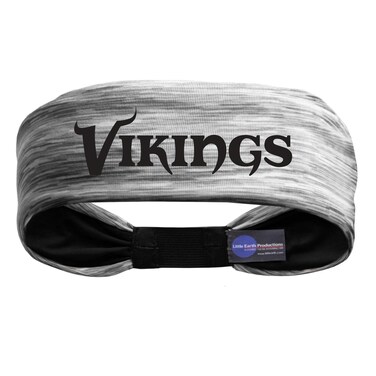 Littlearth Unisex-Adult NFL Minnesota Vikings Tigerspace Headband, Grey, One Size, (300688-VIKG)