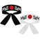 Sunrise Kitchen Supply Japanese Sushi Chef Hachimaki Karate Headband 2 Piece (Black/White Dragon)