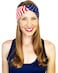 Shimmer Anna Shine Red White and Blue Patriotic American Flag Headband USA (Cotton Stars and Stripes)