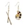 T-ztoss Personality Artist Paint Brush Earrings Unique Charm Paint Palette Dangle Earrings Colorful Painter Palette Paint Stud Earrings For Women Artist Gift Art Teacher Gifts (gold)