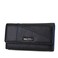 Nautica Money Manager RFID Slim Small Wallet for Women, Credit Card Holder with Coin Purse and Zipper Coin Pouch, Clutch Organizer in Black