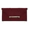 JNB Faux Microsuede Envelope Clutch, Burgundy Medium