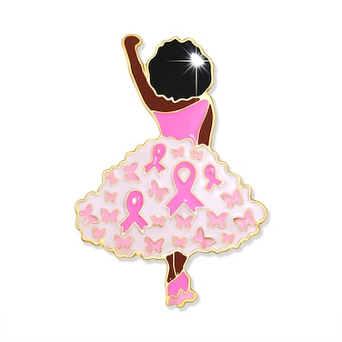 Breast Cancer Pins Pink Ribbon Brooch Pins for Women Men Breast Cancer Awareness Accessories Pink Boxing Gloves Black Women Butterfly Brooches Breast Cancer Outfits Gifts (Style B)