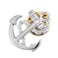 Salutto Anchor Lapel Pin Silver