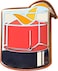 Classic Cocktail Cute Enamel Pins for Bartender Aprons, Jackets, Backpacks and Purses, Shirt and Suit Lapels, Button Badges Brooch Fashion Jewelry (Negroni)