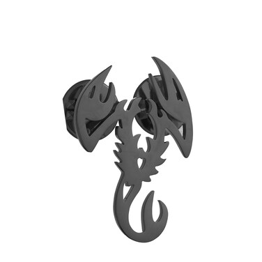 Stainless Steel Insects Creative Scorpion Brooches for Women and Men (black)