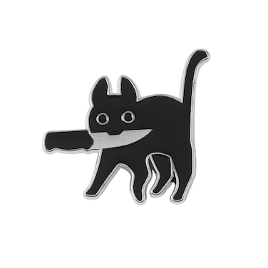 KEGUMINGX Cute Pins Backpack Pins Alloy Enamel Brooch Cat Funny Cat brooch Cowboy Badge Pin for Bookbags Clothes/Jackets &amp; Hat Decoration